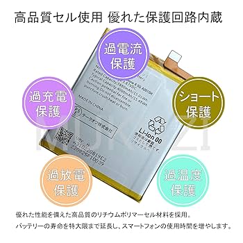 Amazon | MUKUZI for シンプルスマホ 6 互換 バッテリー PSE認証